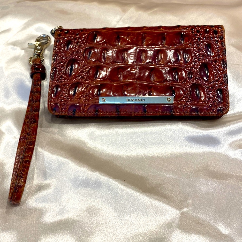 Brahmin Debra wallet with wrist strap.